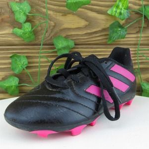 adidas Boys‎ Sneaker Shoes Black Synthetic Lace Up Size T 11 Medium